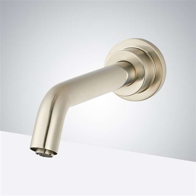 Rio Wall Mount Brushed Nickel Intelligent Commercial Automatic Sensor Bathroom Faucet